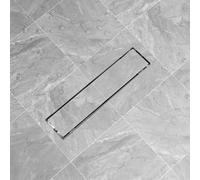 vidaXL Desagüe lineal de ducha de acero inoxidable 530x140 mm