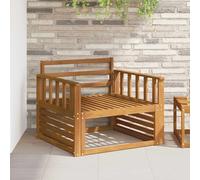 vidaXL Descansabrazos 2 uds. Natural 80 x 6 x 61 cm