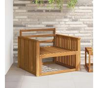 vidaXL Descansabrazos 2 uds. Natural 80 x 6 x 61 cm