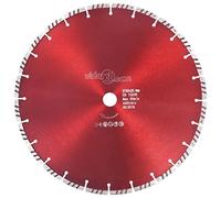 vidaXL Disco de Corte de Diamante con Turbo Amoladora Hoja de Sierra para Hormigón Armado Piedra Natural Ladrillo Granito Corte Acero 350 mm