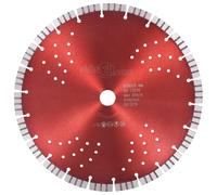 vidaXL Disco de corte de diamante con turbo y agujeros acero 300 mm