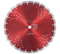 vidaXL Disco de corte de diamante con turbo y agujeros acero 350 mm