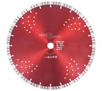 vidaXL Disco de Corte de Diamante con Turbo y Agujeros Acero Sierra Dimensiones 300 mm/20 mm, 300 mm/25.4 mm, 350 mm/25.4 mm y mas