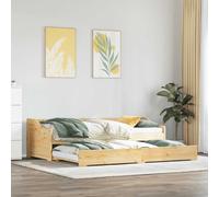 vidaXL Diván con nido sin colchón "IRUN" 90x200 cm