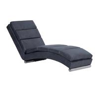 vidaXL Diván de piel de ante artificial gris