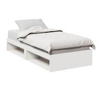 vidaXL Diván sin colchón blanco 100x200 cm madera maciza de pino