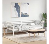 vidaXL Diván sin colchón blanco 100x200 cm madera maciza de pino