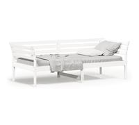 vidaXL Diván sin colchón blanco 100x200 cm madera maciza de pino