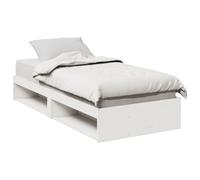 vidaXL Diván / sofá cama sin colchón Blanco 75x190 cm madera maciza de pino