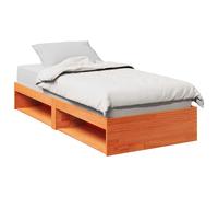 vidaXL Diván sin colchón marrón cera 100x200 cm madera maciza de pino