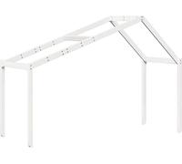 vidaXL: Dosel para cuna infantil, blanco, 203x80,5x142 cm, madera maciza de pino