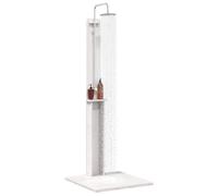 vidaXL Ducha exterior 206 cm Madera maciza de pino y acero inoxidable