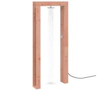 vidaXL Ducha exterior 226 cm Madera dura de Douglas y acero inoxidable