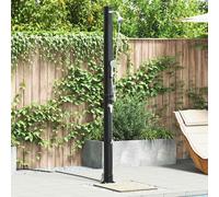 vidaXL Ducha Solar al Aire Libre 20 l PVC y Aluminio Negro