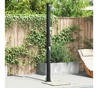 vidaXL Ducha Solar al Aire Libre Negro 217 cm PVC y Aluminio