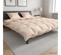 vidaXL Edredón 200 x 240 cm Todas las estaciones Fibra de Kapok Beige