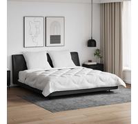 vidaXL Edredón con almohada 3 uds. Microfibra White