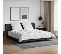 vidaXL Edredón con almohadas con almohada 3 uds. Blanco Microfibra White