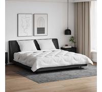 vidaXL Edredón con almohadas con almohada 3 uds. Blanco Microfibra