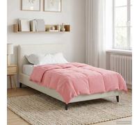 vidaXL Edredón de Invierno 140 x 200 cm Invierno Rosa Transpirable