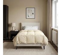 vidaXL Edredón de Invierno 140 x 220 cm Invierno Crema Transpirable