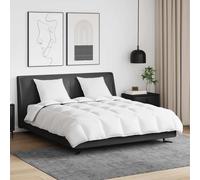 vidaXL Edredón de Invierno con almohada 3 uds. Pluma de pato White