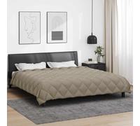vidaXL Edredón de Invierno Gris Claro 240 x 260 cm Microfibra