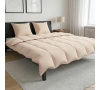 vidaXL Edredón de Todo el Año Beige 200 x 200 cm 100% Kapok natural