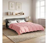 vidaXL Edredón de Verano Acolchado Rosa 200 x 240 cm Microfibra
