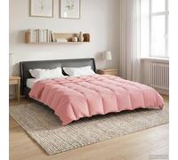 vidaXL Edredón de Verano Acolchado Rosa 220 x 240 cm Microfibra