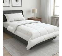 vidaXL, funda de edredón FULDA, 155 x 200 cm, para todas las estaciones, 210 GSM, color blanco