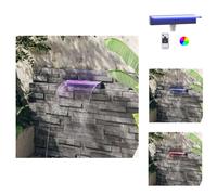 vidaXL Elemento de cascada con luces LED RGB, acrílico, 45 cm - Fuentes y cascadas