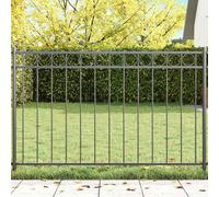 vidaXL Elemento de cerca ASSEN 163 x 100 cm Acero Gris