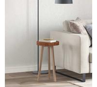 vidaXL Encimera Ø 30 x 4 cm Redondo Madera de Roble Sólido