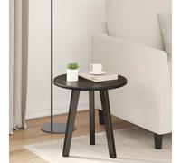 vidaXL Encimera Ø 40 x 1,5 cm Redondo Madera de ingeniería Negro