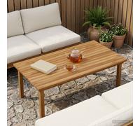 vidaXL Encimera 100 x 50 x 3,5 cm Rectangular Madera de teca maciza