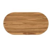 vidaXL Encimera 110 x 55 x 3,5 cm Ovalado Madera de teca maciza
