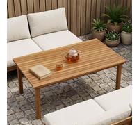 vidaXL Encimera 110 x 55 x 3,5 cm Rectangular Madera de teca maciza
