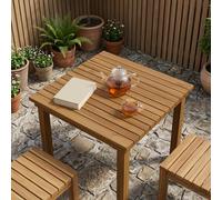 vidaXL Encimera 60 x 60 x 3,5 cm Cuadrado Madera de teca maciza