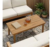 vidaXL Encimera Rectangular 80 x 40 x 3,5 cm Madera de teca maciza