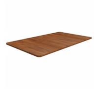 vidaXL Encimera baño madera maciza tratada marrón oscuro 100x60x1,5 cm
