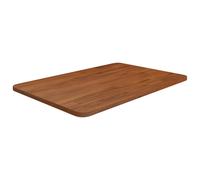 vidaXL Encimera baño madera maciza tratada marrón oscuro 60x40x1,5 cm
