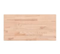 vidaXL Encimera de baño Madera Maciza de Haya 100x50x1,5 cm, 355985