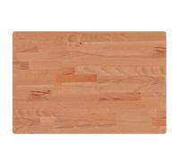 vidaXL Encimera de baño Tablero de lavabo Madera maciza de haya 60x40x1,5 cm