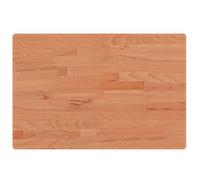 vidaXL Encimera de baño, tablero de lavabo, madera maciza de haya 60x40x2,5 cm Marrón