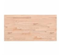 vidaXL Encimera de baño madera maciza de haya 80x40x1,5 cm Natural