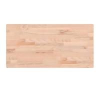 vidaXL Encimera de baño Tablero de lavabo madera maciza de haya 80x40x2,5 cm Natural