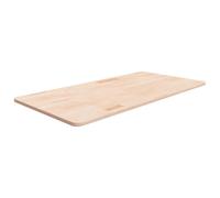vidaXL Encimera de baño madera maciza sin tratar 100x50x1,5 cm