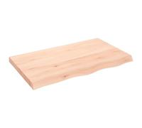 vidaXL Encimera de baño tablero plegable madera maciza sin tratar 100x60x(2-6) cm Natural