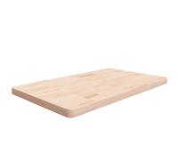 vidaXL Encimera de baño madera maciza sin tratar 100x60x4 cm